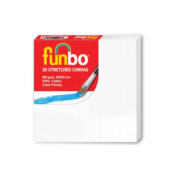 Funbo Stretched 3D canvas 380 gms 20x20 cm FO-115002020