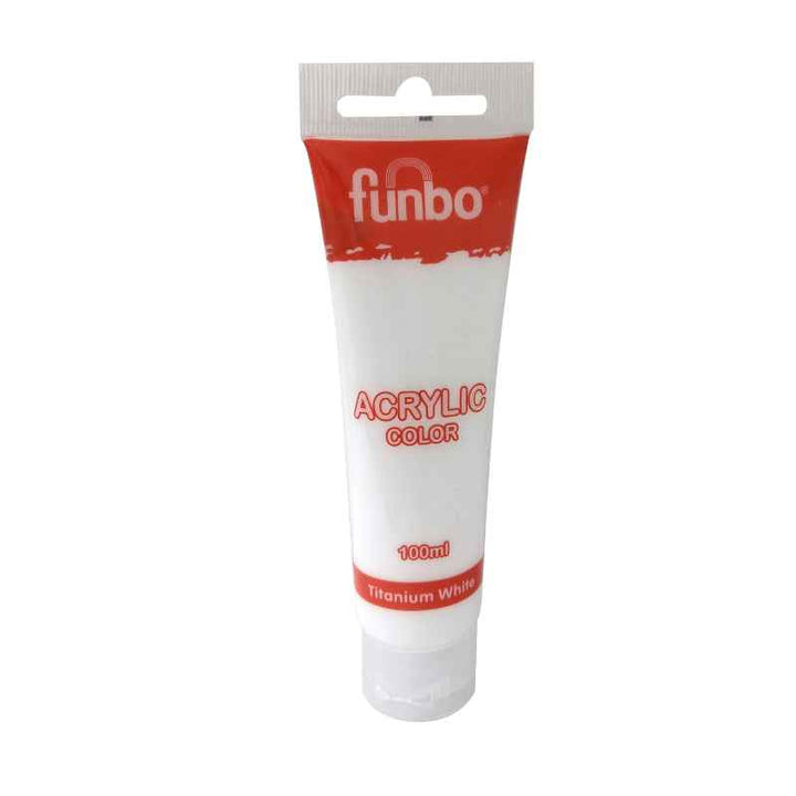Funbo Acrylic Tube 100ml 44 Titanium White