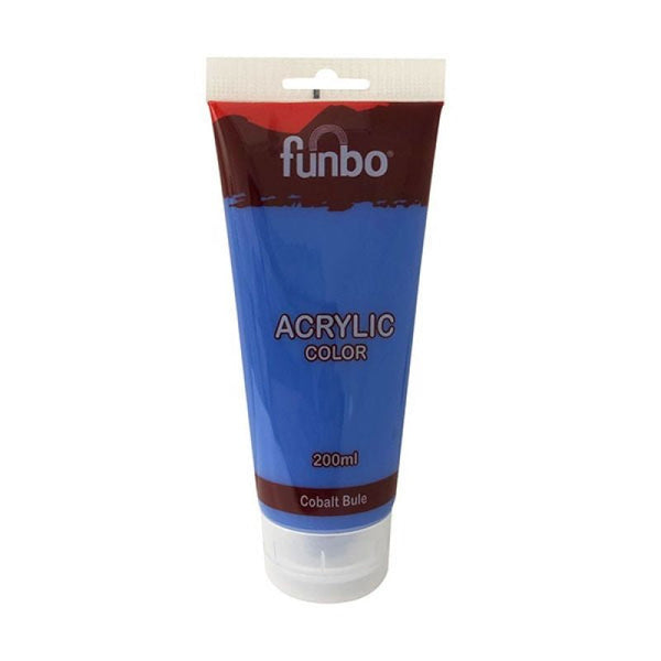 Funbo Acrylic Tube 200ml 38 Cobalt Blue FO-AC-200-038