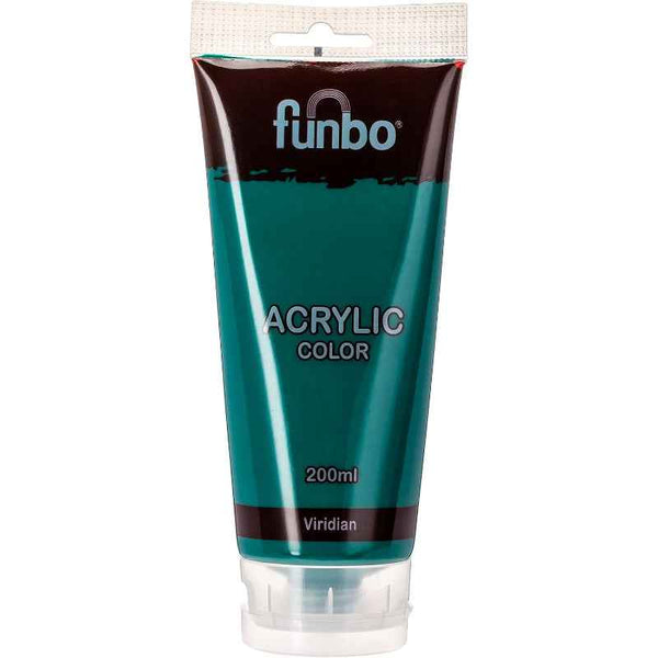 Funbo Acrylic Tube 200ml 67 Viridian FO-AC-200-067