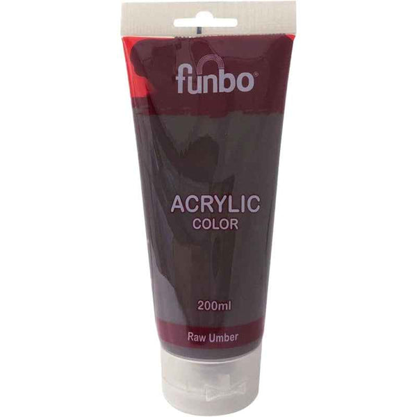Funbo Acrylic Tube 200ml 85 Raw Umber FO-AC-200-085