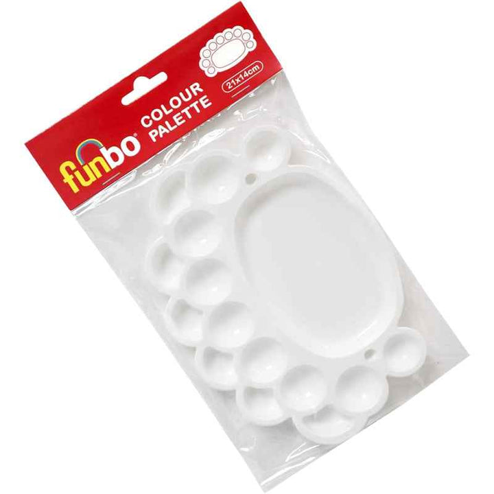 Funbo Pallet Plastic Oval 21 X 14cms