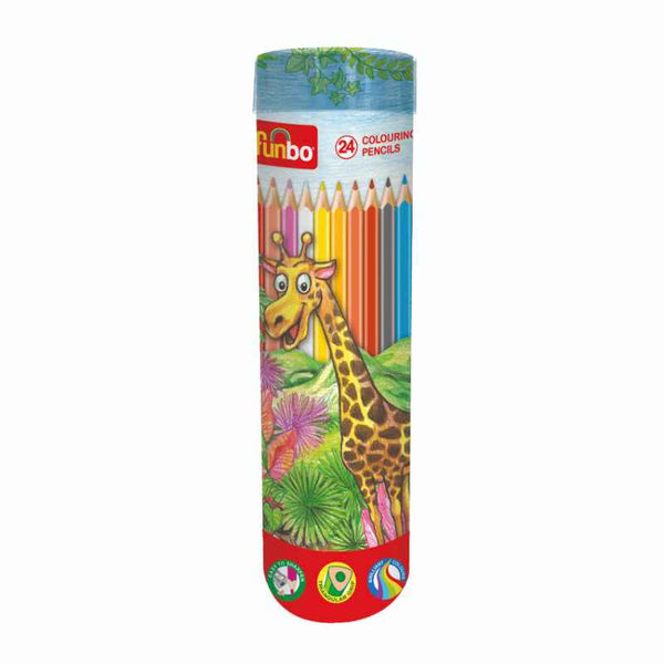 Funbo 24 Color Pencil Cylinder Dsp Box FO-CLPT-24
