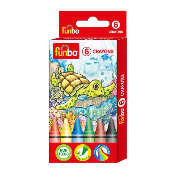 Funbo Crayons Pack of 6 colors
