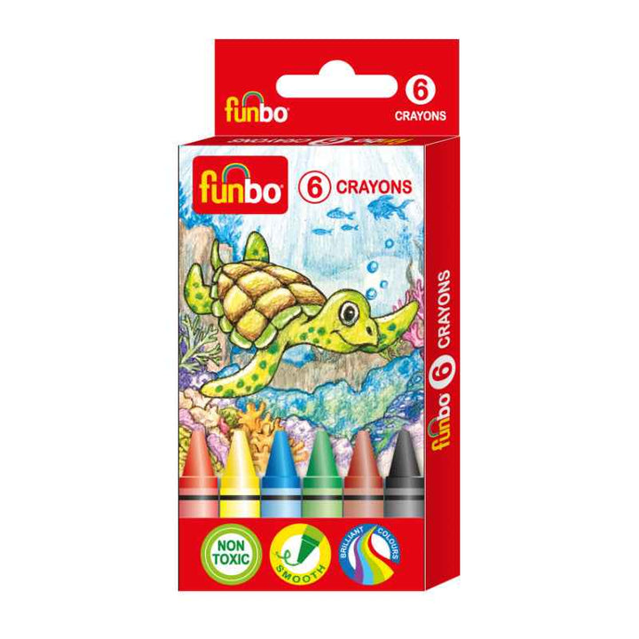 Funbo Crayons Pack of 6 colors