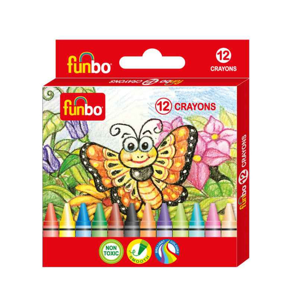 Funbo Crayons Pack of 12 Colors