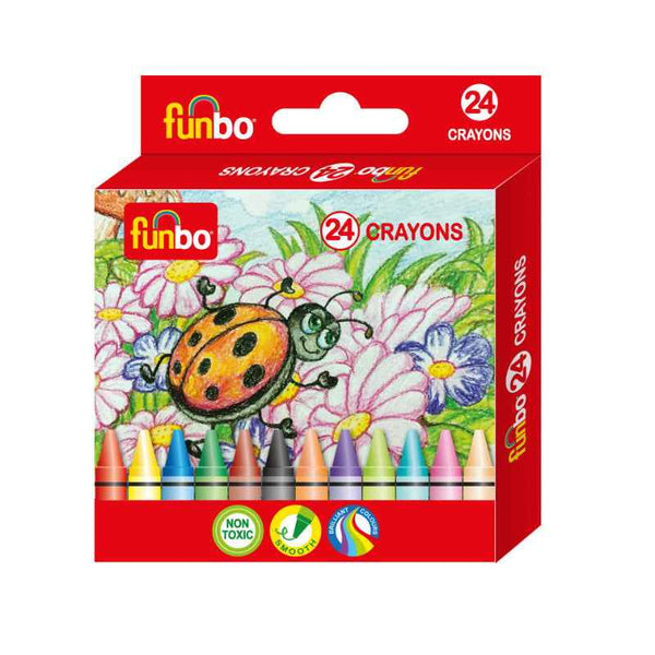 Funbo Crayons Pack of 24 Colors