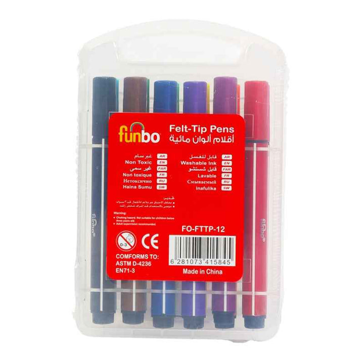 Funbo Felt Tip Pen ST, Set of 12