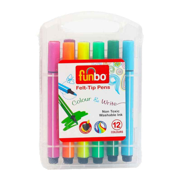 Funbo Felt Tip Pen ST, Set of 12