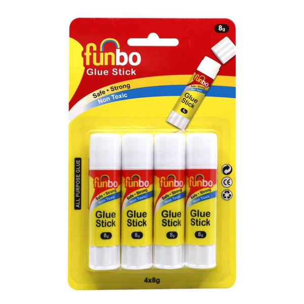Funbo Glue Stick 8g, 4 pcs Set