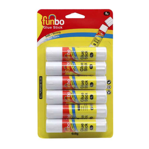 Funbo Glue Stick 8g, Bls Set of 6