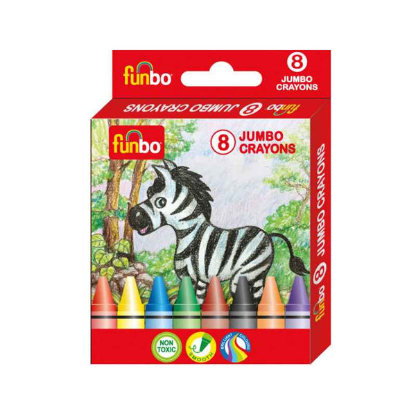 Funbo Jumbo Crayons Pack of 8 colors