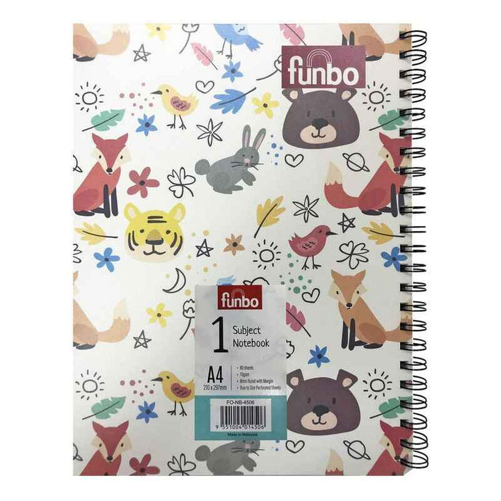 Funbo NB-1 Sub A4 Notebook 80 Sheets PP 70G - Furry Tales FO-NB-4506