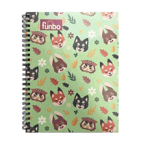 Funbo NB-1 Sub A4 Notebook 80 Sheets PP 70G - Cute Animals FO-NB-4513