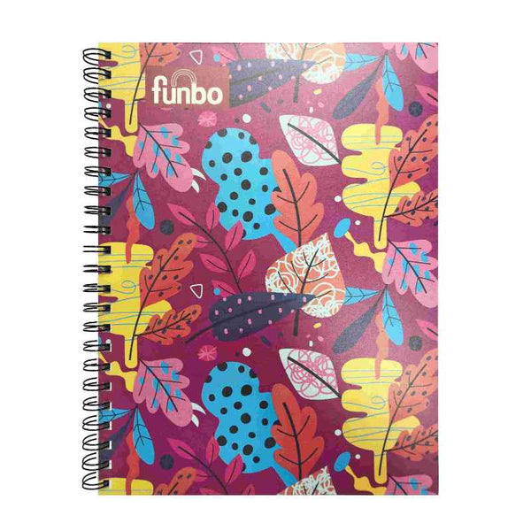 Funbo NB-1 Sub A4 Notebook 80 Sheets PP 70G - Floraleaf FO-NB-4520