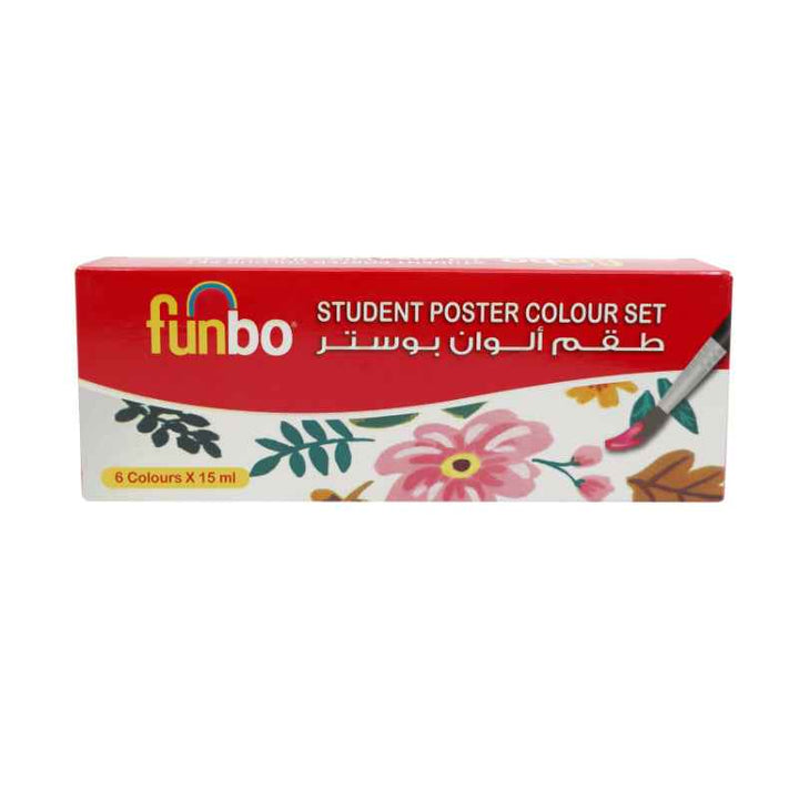 Funbo Poster Color Set of 6 Colors x 15ml