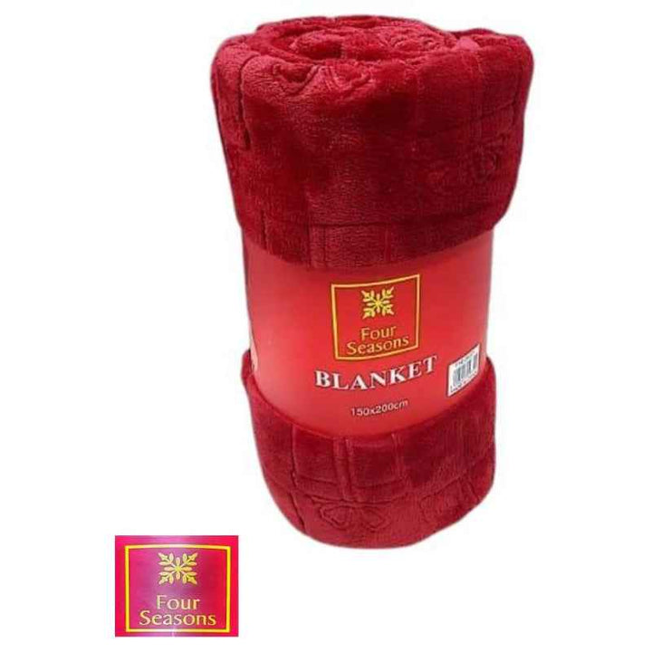 Four Seasons Christmas Blanket 300gsm 150x200 Mery Christmas Red FSE.28284
