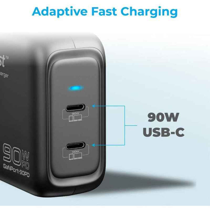 Promate GaNPort-90PD Charging Adapter 90W Power Delivery GANPORT-90PD