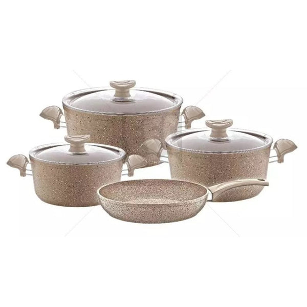 OMS Cookware Set Granite 3107 7 pcs Set