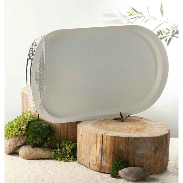 Otantik Iron Serving Tray From Liqaa Pearl 53 x 31 cm HJ1177