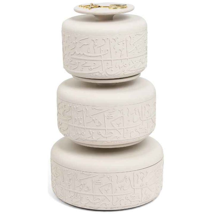 Otantik Hotpot Set from Jiwar Beige 2.5, 3.5, 5 liter HJ1304