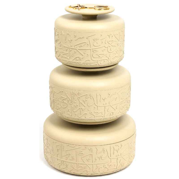 Otantik Hotpot Set from Jiwar Ivory 2.5, 3.5, 5 liter HJ1305