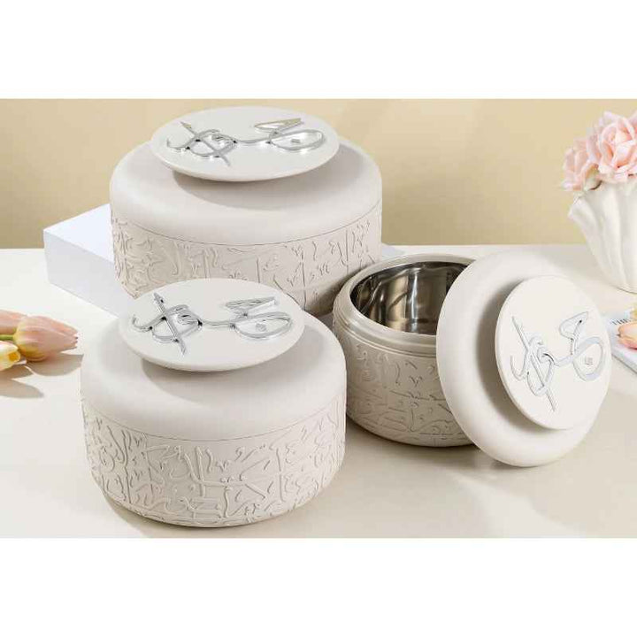 Otantik Hotpot Set from Jiwar Beige 2.5, 3.5, 5 liter HJ1306