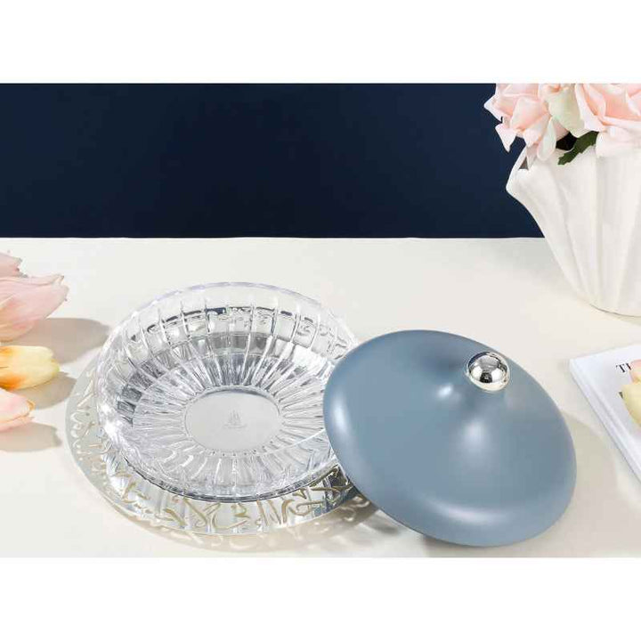 Otantik Medium Glass Date Bowl from Jiwar Blue 24 cm HJ1315