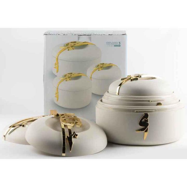 Otantik Hotpot Set from Liqaa Beige 2, 3 and 4 liter HJ1374