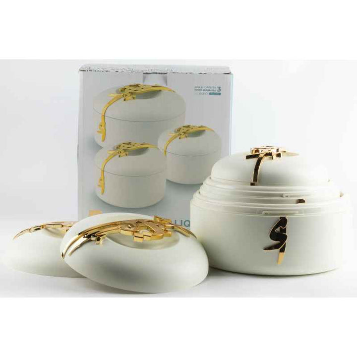 Otantik Hotpot Set from Liqaa White 2, 3 and 4 liter HJ1375