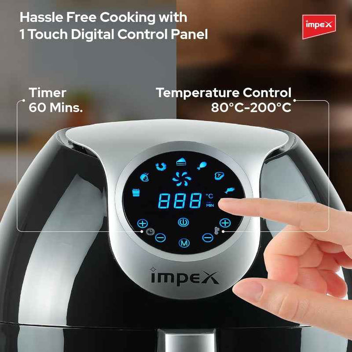 Impex Air Fryer 1800W 10 Litre Black IMAF4310