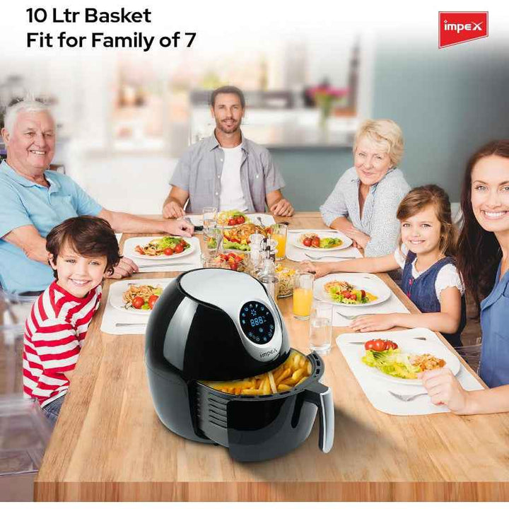 Impex Air Fryer 1800W 10 Litre Black IMAF4310