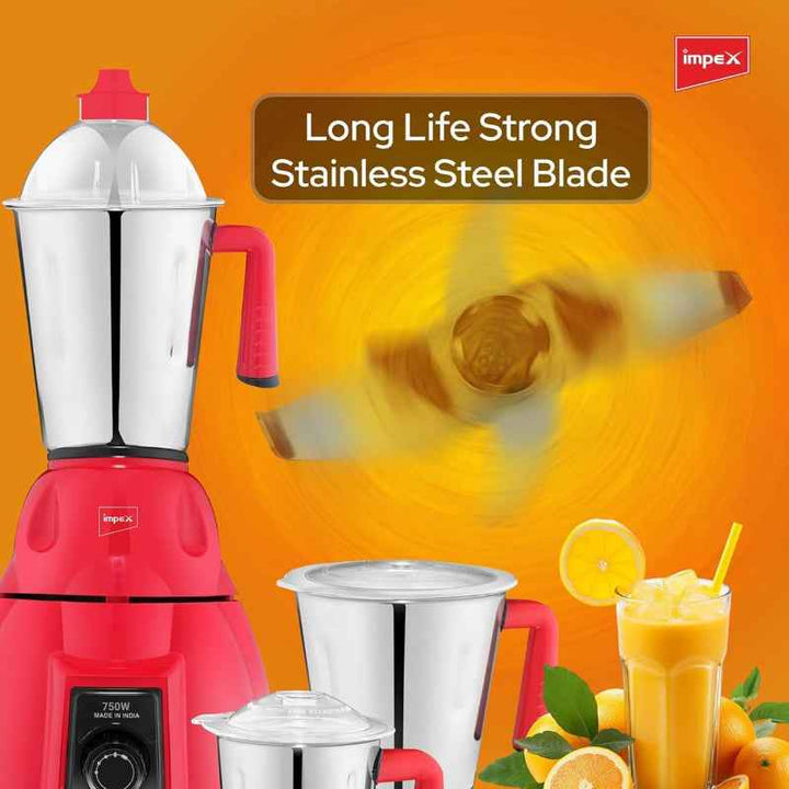 Impex Blender 3 In 1 Mixer Grinder 750W BL 320 C