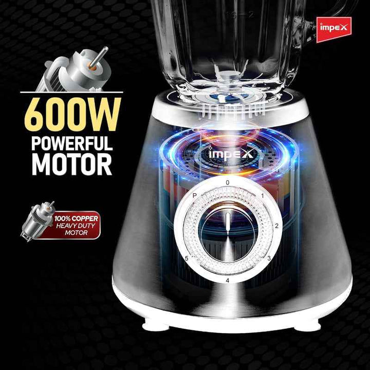 Impex 3in1 Electric Blender 600W 1.5 Liter IMBL3507