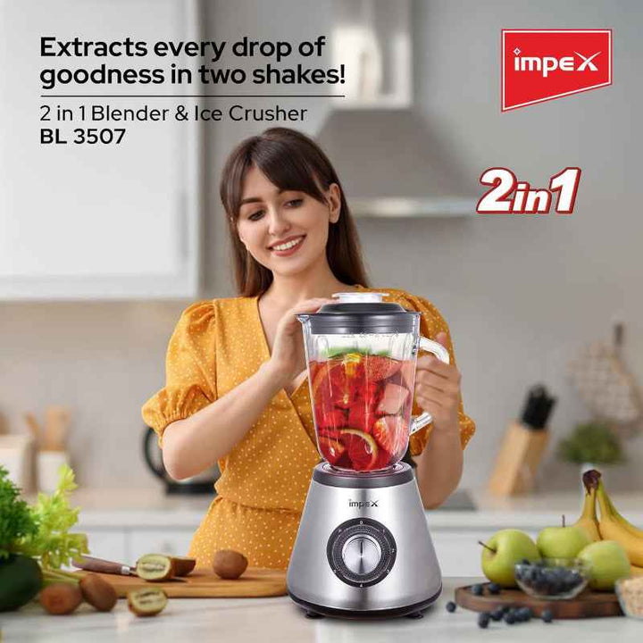 Impex 3in1 Electric Blender 600W 1.5 Liter IMBL3507