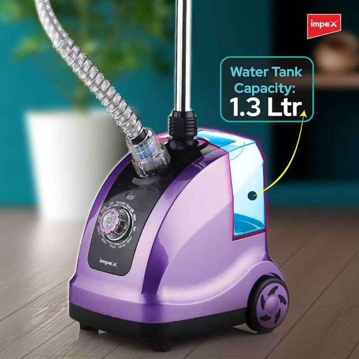 Impex Garment Steamer 1950W 1.3 Liter Purple IMGSM6010