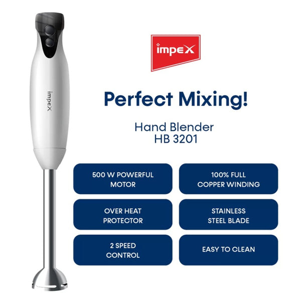 Impex Hand Blender 2 Speed Control 500W IMHB3201