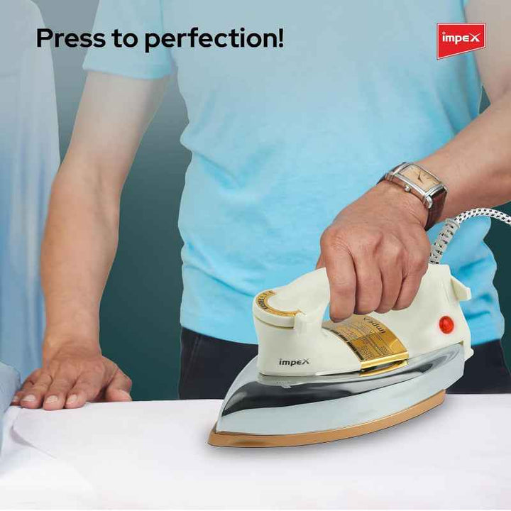 Impex Heavy Duty Dry Iron 1200W White IMIB211