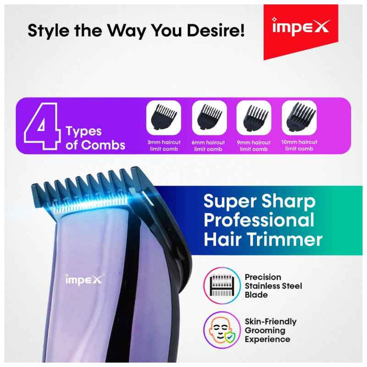 Impex Hair Trimmer 0.5 - 5 mm Black IMIHC3