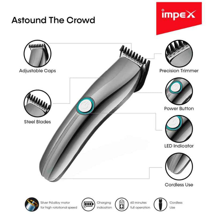 Impex Hair Trimmer 0.5 - 5 mm Black IMIHC3