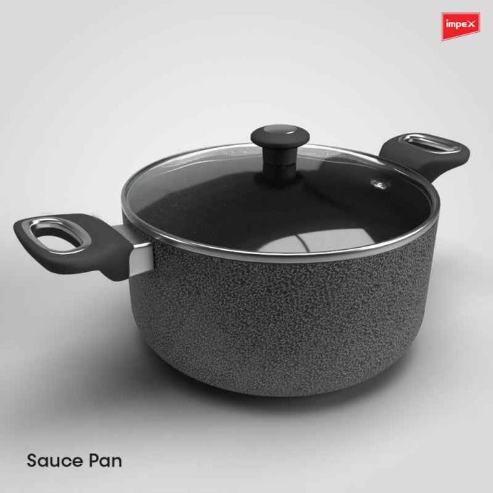 Impex Cookware Set Granite 7 pcs IMNCB7104