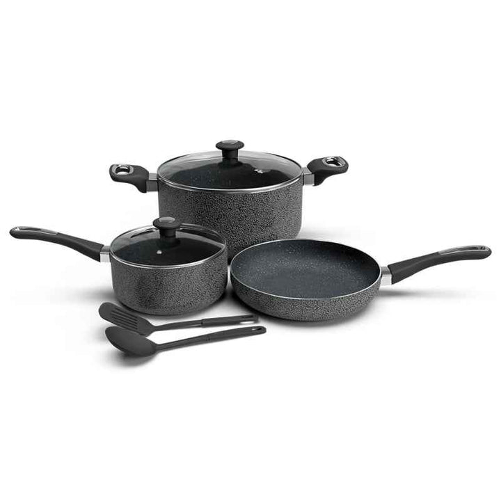 Impex Cookware Set Granite 7 pcs IMNCB7104