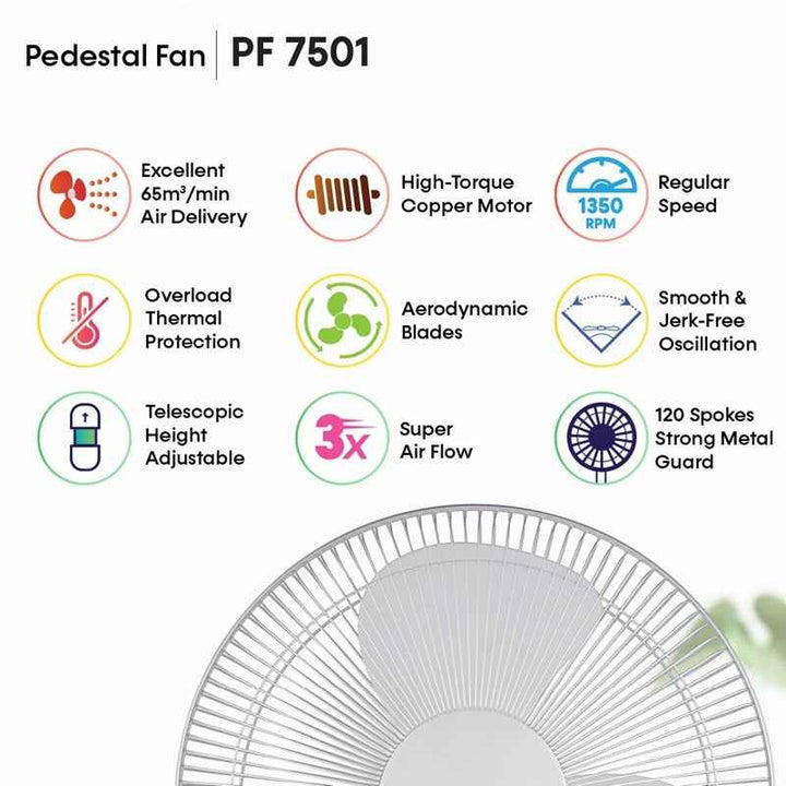 Impex 16 Inch Pedestal Fan PF 7501