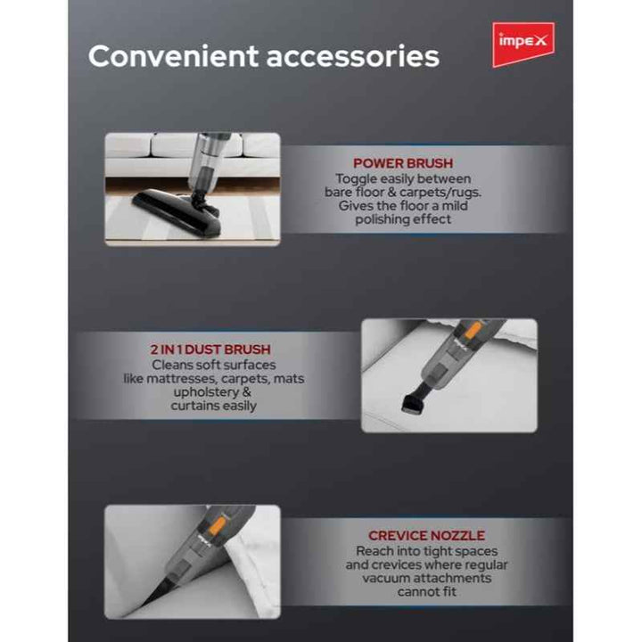 Impex Stick Vacuum Cleaner 1.2 Liter 800W IMVC4702