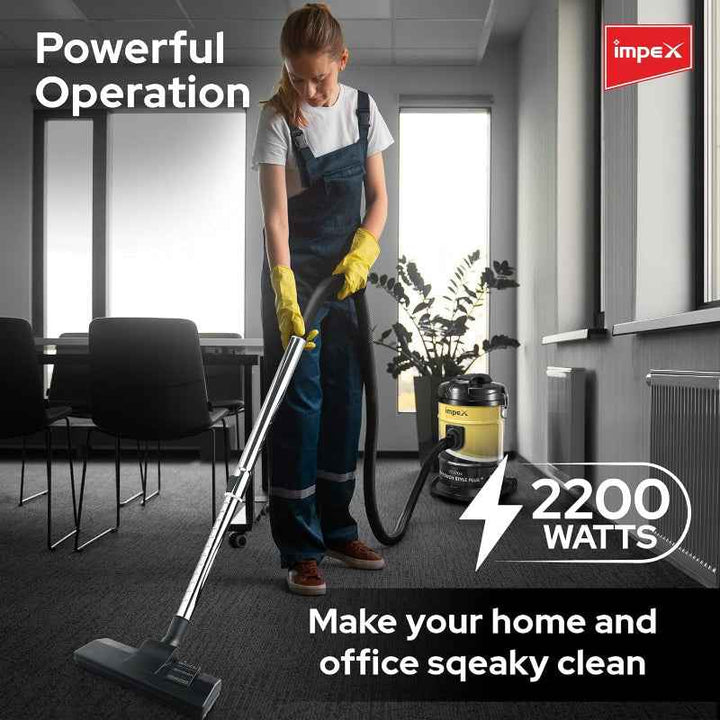 Impex Vacuum Cleaner 21 Liter 2200W Yellow IMVC4704