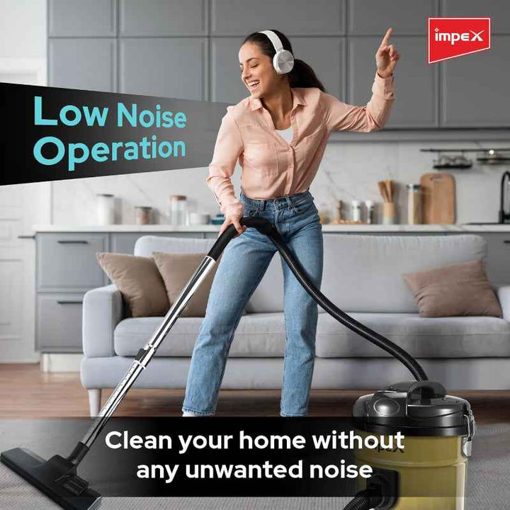 Impex Vacuum Cleaner 21 Liter 2200W Yellow IMVC4704