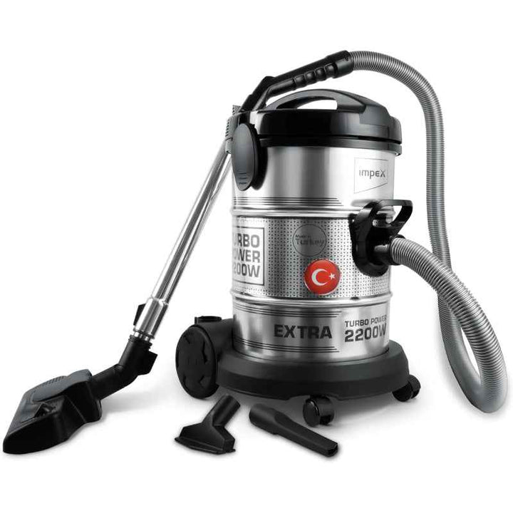 Impex Vacuum Cleaner 21 Liter 2200W Silver IMVC4708