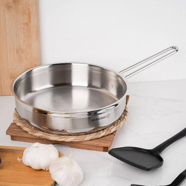 Korkmaz Frypan Stainless Steel Alfa 24cm/ 2.7 Liter