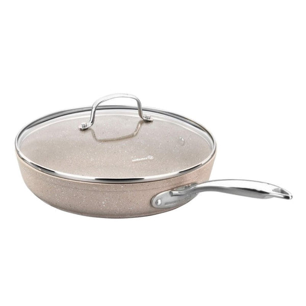 Korkmaz Frypan with Lid Granite Beige 26cm/ 2.5 Liter