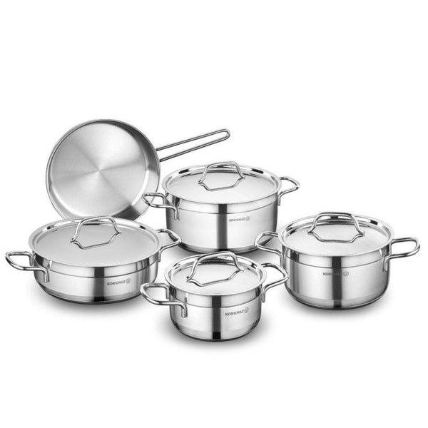 Korkmaz Cookware Set Stainless Steel Alfa 9pc